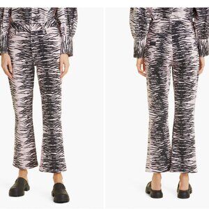 Betzy Tiger Stripe Kick Flare Stretch Organic Cotton Jeans